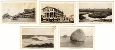 1900s Hampton Beach, New Hampshire - lot of 9 small cards - Size 3.5 x 2 inches picture