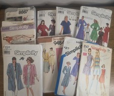 Vintage Simplicity Sewing Patterns Lot of 9 1960s-1990s picture