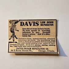 Davis Cream Separator Co. Chicago IL 1906 Minneapolis Ad 5AL1-S20 picture