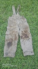 Vintage WWII US Navy USN N-1 Deck Pants Overalls Jungle Cloth Distressed Size M picture