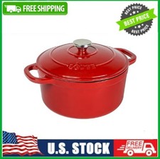 1 pack Lodge Enameled Cast Iron Dutch Ovens - 5.5 Quart Red picture