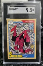 1991 Impel Marvel Universe #1 Spider-Man - 9.5 Mint +💎  picture