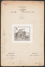 Photo:J B Cohen Log Cabin Cigars Trade-Mark 1875 Passaic Road New Jersey picture