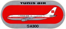 TUNIS AIR A300 AIRCRAFT AIRCRAFT STICKER picture