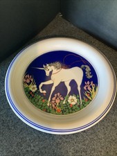Vintage Audrey Christie Unicorn Plate picture