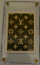 Authentic Brown Louis Vuitton LV Playing Card in Case - Ace of Clubs picture