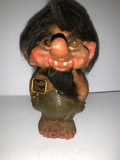 RARE Vintage NYFORM Bearded Wood/Resin Gnome Troll 6 1/2