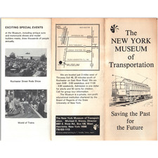 1980s West Henrietta New York Museum of Transportation Brochure Rochester NY Vtg picture