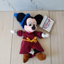VTG Disneyland Parks Mickey Plush Red Fantasia Sorcerer Disney Toy 10