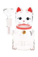 Hemper Lucky Money Cat Glass Bong – 5″ picture