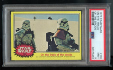 1977 Topps Star Wars #138 On the Track Of The Droids Series 3 Yellow PSA 9 Mint picture