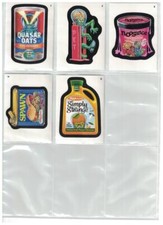 2024 Wacky Packages ALL NEW SERIES COMPLETE SET OF ALL 5 CARDS  ATTACKY PACKAGES picture