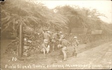 Oahu Hawaii HI Field Signal Service Army Maneuver c1910s Real Photo Postcard bhn picture