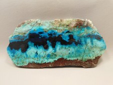 Chrysocolla Shattuckite Polished Stone Slab Collector Rock #O1 picture