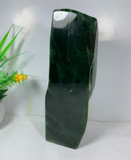 3.9kg Natural Nephrite Jade Polished Green Stone Freeform Crystal Rough Shape picture