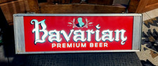 RARE MT CARBON BREWING BAVARIAN PREM BEER METAL CASE LIGHT UP SIGN POTTSVILLE PA picture