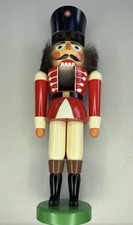 Vintage HoDreWa German Wooden Nutcracker Soldier Guard 16” Erzgebirge GDR picture
