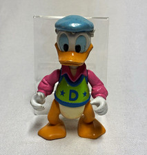 Disney Donald Duck Plastic Figurine Blue Hat Pink Shirt Blue Vest picture