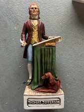 Vintage McCormick Distilling Thomas Jefferson Porcelain Whiskey Bottle (Empty) picture