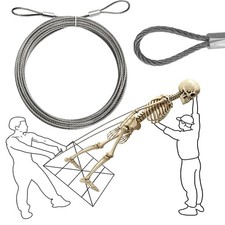 12FT Giant Skeleton Replacement Cable, Heavy Duty Stainless Steel Guy Wire for O picture