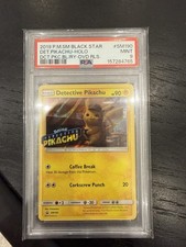 Pokémon TCG Detective Pikachu SM190 Stamped Holo Movie DVD Promo PSA 9 picture