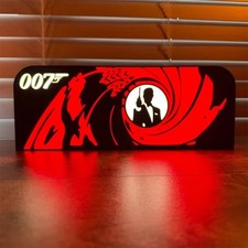  Goldeneye 007 Pinball Topper 3D Printed LED Light Box Game Arcade Decor picture