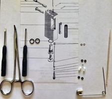 Service / Repair KIT w/TOOLS For 2 vintage dunhill rollagas lighters (+1 Spring) picture