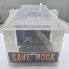 Vintage Alcatraz Save The Rock Souvenir Concrete Piece Gray Box California USA picture