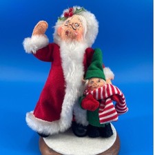 Annalee Santa and Elf Figure Red Green 7