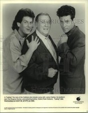 1990 Press Photo Lenny Clarke, Eugene Roche and Peter Dobson Star in 