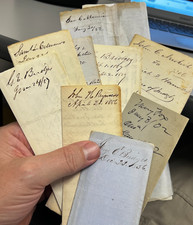 Lot of 9 Handwritten Signed New York Legal Letters from the 1850s picture