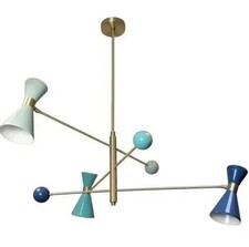 Elegant Modern Sputnik Chandelier Lamp | 3-Light Ceiling Fixture picture