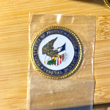 U.S. Department of Justice federal Bereau of prisons Coin picture