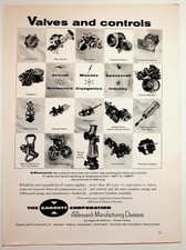 Garrett AiResearch Vintage Magazine Ad Valves Controls Aircraft Missile picture