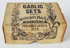 Antique Wm Henry Maule Seedsman Garlic Sets Box / Crate picture