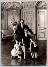 Postcard - Le Prince Rainier Iii, La Princesse Grace, Prince Albert, Caroline picture
