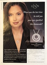 2007 Lenox Everlasting Circles Pendant Necklace PRINT AD Advertisement Page picture