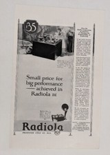 1924 RCA Radiola III Vintage Print Ad USA Radio Collectible EUC Original picture