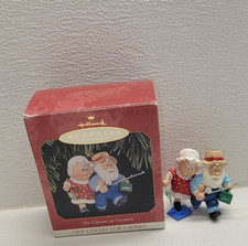 1997 Hallmark The Clauses on Vacation #1 Fishing Ornament QX6112 picture