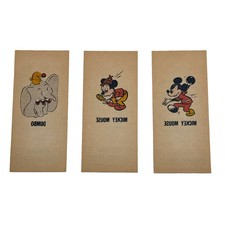 1963 Topps Bubble Gum Disney Tatoo Gum Wrappers Tattoo Mickey, Dumbo Lot of 3 picture
