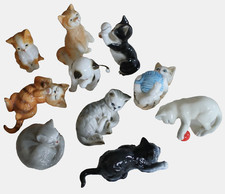 Lot of 10 Danbury MINT “Cats Of Character” Figurine Collection Fine Bone China picture