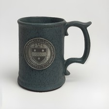 University of Pittsburgh Ceramic Pewter Style Speckled Blue Glaze Mug picture