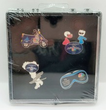 Vtg 2006 NBC Torino Italy XX Olympic Winter Games Media Pin Set of 4 Pins Sealed picture