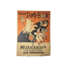 1955 Halloween WEENY WITCH Party Book, Masks ,Mickelberry's Old Farm picture