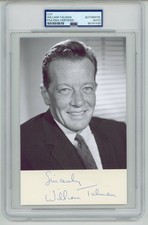William Talman ~ Signed Autographed Hamilton Burger Perry Mason~ PSA DNA Encased picture