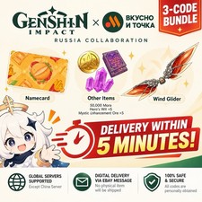 [Fast Delivery]Genshin Impact × VkusnoWind Glider + Namecard | 3 Codes picture
