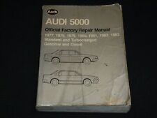 1983 AUDI 5000 FACTORY REPAIR MANUAL 1977-1983 - STANDARD & TURBOCHARGED- R 720D picture