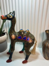 Antonio Mandarin Oaxacan, Mexican Alebrije Hand Carved Wooden Camel Figurine picture
