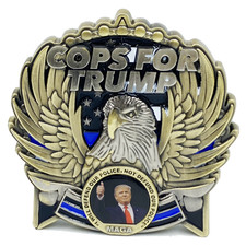 EL5-017 COPS for TRUMP 45th President Donald J. Trump MAGA Police Officer Thin B picture