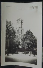 Vintage European Church Bell Tower Original Velox Photo WWII Era 5.5 x 3.5 picture